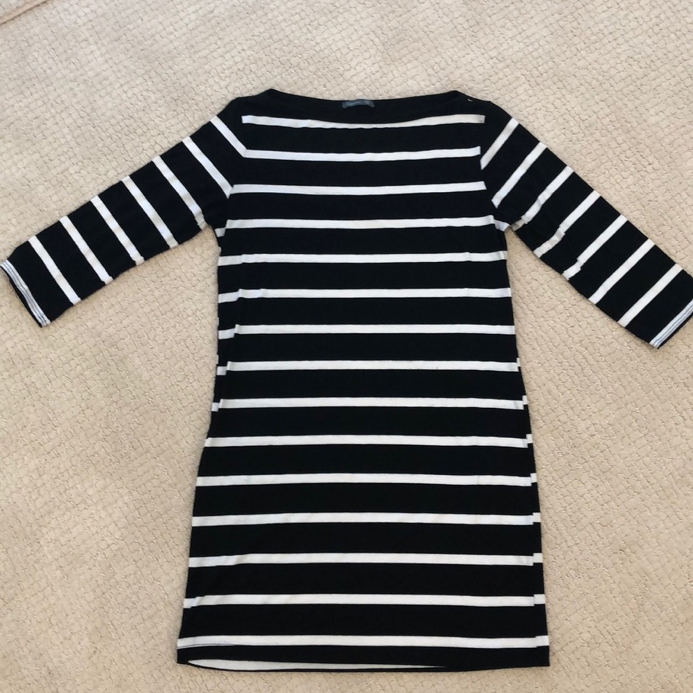 Stripped MIDI Dress